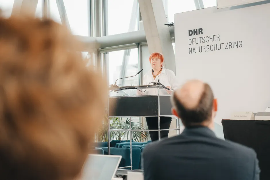 Melanie Grimm auf dem Podium